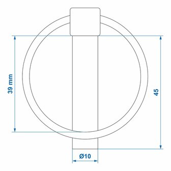 Coppiglia 10mm con anello