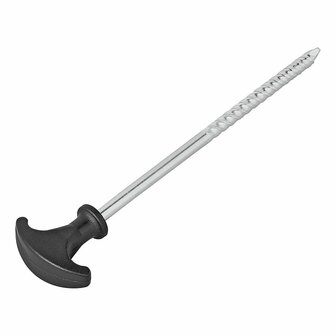 Picchetto per tenda 20 5 cm in acciaio zincato avvitabile
