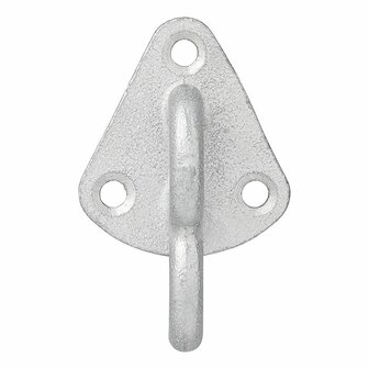 Gancio per fune in metallo con occhiello 70 x 45 mm