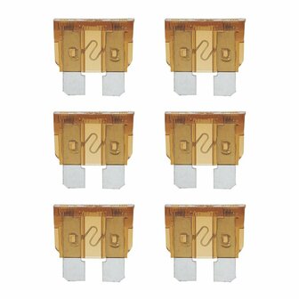 Fusibili standard a lama marrone da 7 5 A  6 pezzi