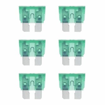 Fusibili standard a lama verde da 30 A  6 pezzi