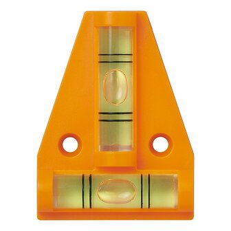 Piramide a livella con magnete su carta