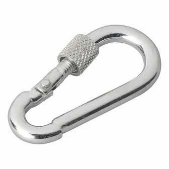Moschettone in metallo 5x50mm con chiusura a vite x10 pezzi