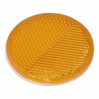 Riflettore arancione 60mm autoadesivo 2 pezzi