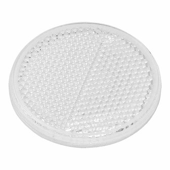 Riflettore bianco 60mm autoadesivo 2 pezzi