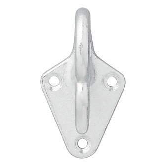 Gancio per fune in metallo con occhiello 70 x 40 mm