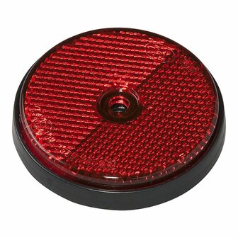 Riflettore rosso 60mm montaggio a vite 2 pezzi