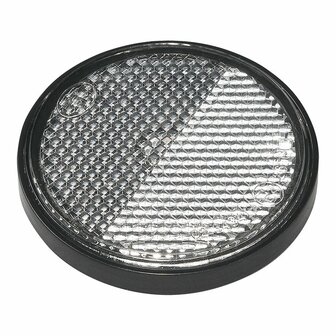 Riflettore bianco 58mm autoadesivo con piastra di base 2 pezzi