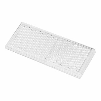 Riflettore bianco 82x36mm autoadesivo 2 pezzi