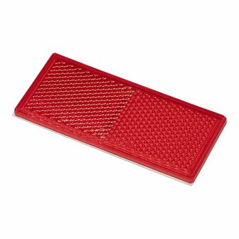 Riflettore rosso 82x36mm autoadesivo 2 pezzi
