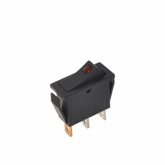 Interruttore a bilanciere LED rosso 12V 24V-max. 10A