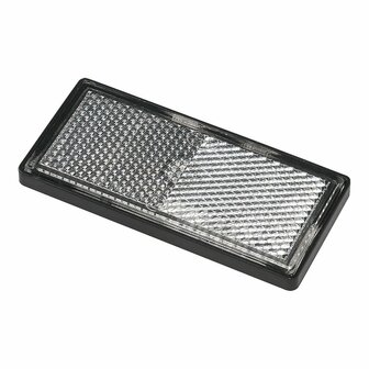 Riflettore bianco 85x39mm autoadesivo con piastra di base 2 pz. in vescica