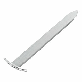 Picchetto per tenda 30 cm in acciaio zincato profilo a T