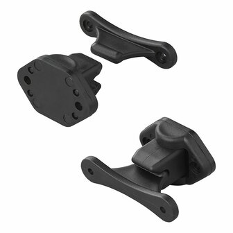 Fermaporta con cerniera nero 2 pezzi