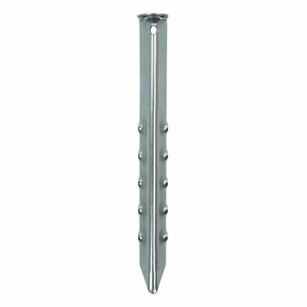 Picchetto per tenda 30cm in metallo rigato