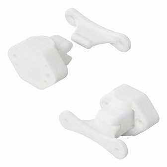 Fermaporta bianco con cerniera per roulotte camper