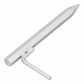Picchetto da terra 20 cm in acciaio zincato con gancio a L