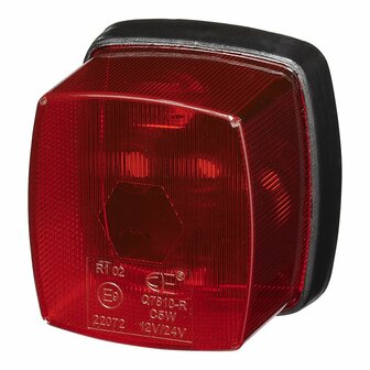 Lampada di segnalazione rossa 65x60mm PM