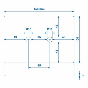 Piastra di montaggio per 342136 e 342133