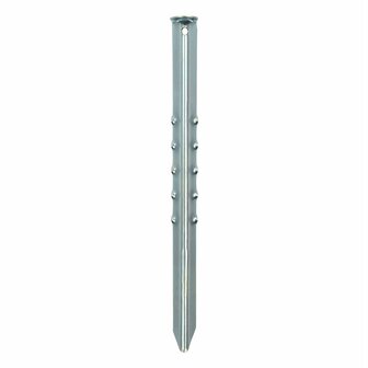 Picchetto per tenda 40cm in metallo rigato
