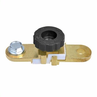 Morsetto terminale batteria (-) con interruttore automatico piatto