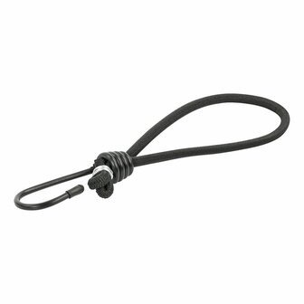 Tenditore tenda elastico nero con gancio 4 pezzi