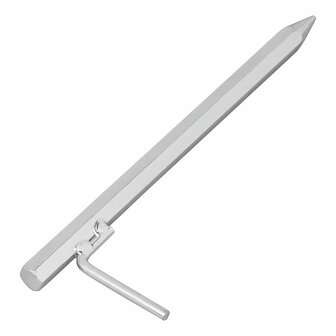 Picchetto da terra 30 cm in acciaio zincato con gancio a L