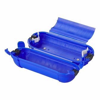 Scatola di sicurezza per connessioni a spina Schuko blu