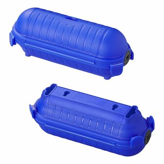 Scatola di sicurezza per connessioni a spina Schuko blu