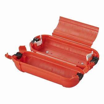 Scatola di sicurezza per collegamenti a spina Schuko rossa