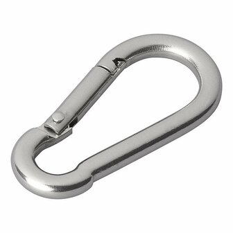 Moschettone in acciaio inox 5x50mm 2 pezzi
