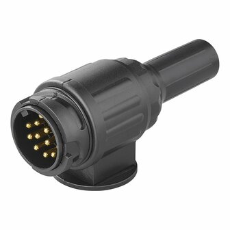Spina 13 poli PVC tipo Jaeger con passacavo a 2 fori