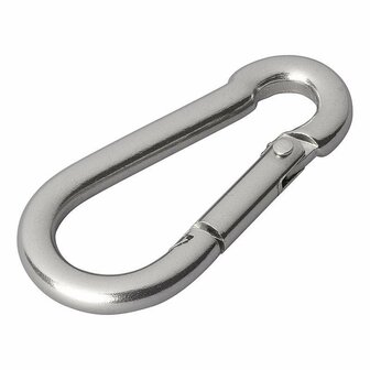 Moschettone in acciaio inox 6x60mm 2 pezzi