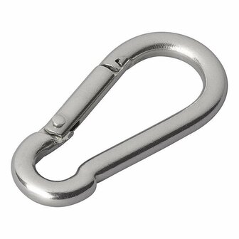 Moschettone in acciaio inox 6x60mm 2 pezzi