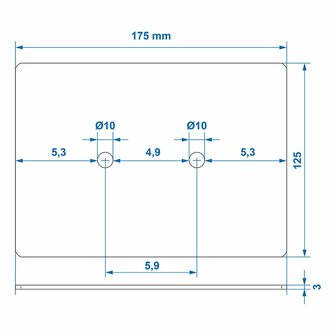Piastra di montaggio per 342138 e 342134 su scheda