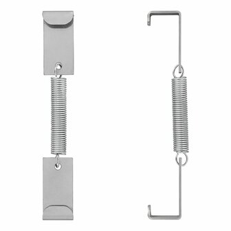 Morsetto per targa con molla - set da 4 pezzi