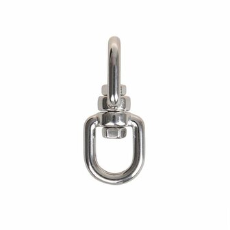 Serratura girevole 6mm  acciaio inox A4 AISI 316  occhio occhio  1.350 daN