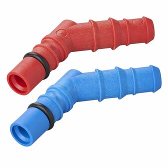 Raccordi per tubi con O-ring per tubi da 10 12 mm rosso + blu
