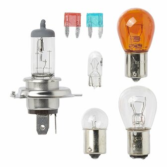 Set di lampadine di ricambio H4 7 pezzi (21W arancione)