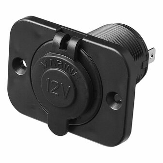 Presa accendisigari da incasso 12V 24V con tappo di tenuta
