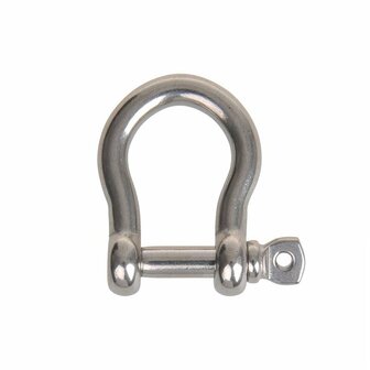 Chiusura arpa corta 8mm  acciaio inox A4 AISI 316  3.500 daN