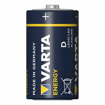 Batterie alcaline Varta Energy D 2 pezzi