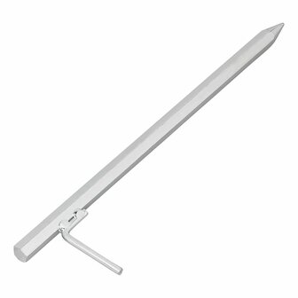 Picchetto da terra 40 cm in acciaio zincato con gancio a L