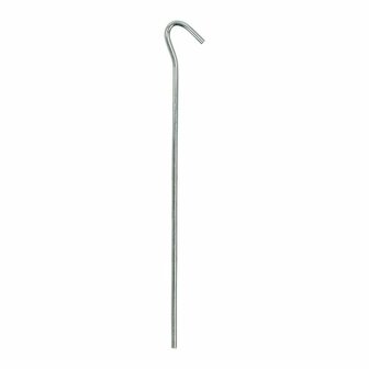 Picchetto per tenda 22cm in metallo con occhiello aperto 10 pezzi in sacchetto di plastica