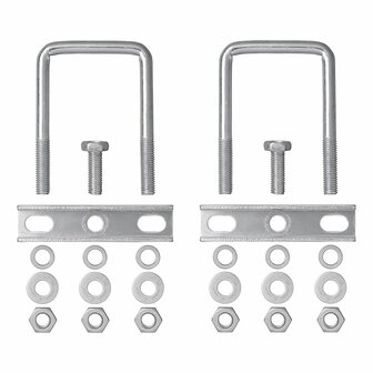 Staffa a U quadrata 60mm per morsetto ruota anteriore - set da 2 pezzi