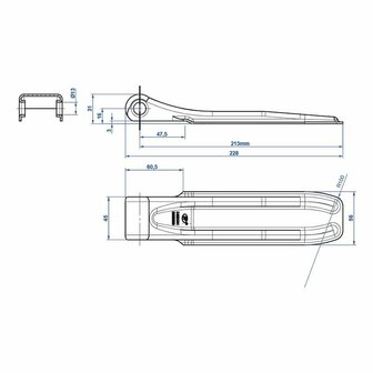 Cerniera a ribalta SPP ZW-01.220A