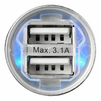 Caricabatterie USB bidirezionale tipo A 12V 24V 3100mA