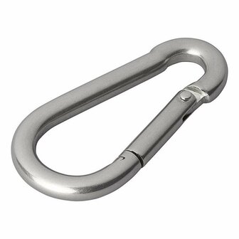 Moschettone in acciaio inox 8x80mm 2 pezzi