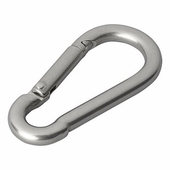Moschettone in acciaio inox 8x80mm 2 pezzi
