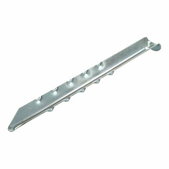 Picchetto per tenda 30cm in metallo rigato 2 pezzi in sacchetto di plastica